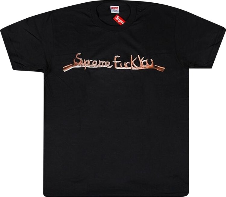 

Футболка Supreme f*ck You Tee 'Black', черный