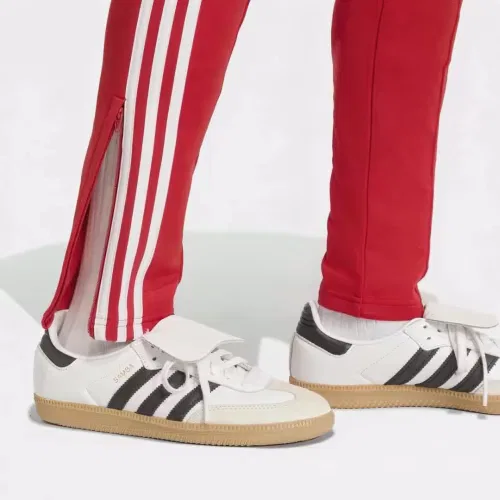Женские спортивные брюки с лампасами SST Classic Track Pants, Adidas Originals, алый С Белым — фото 2