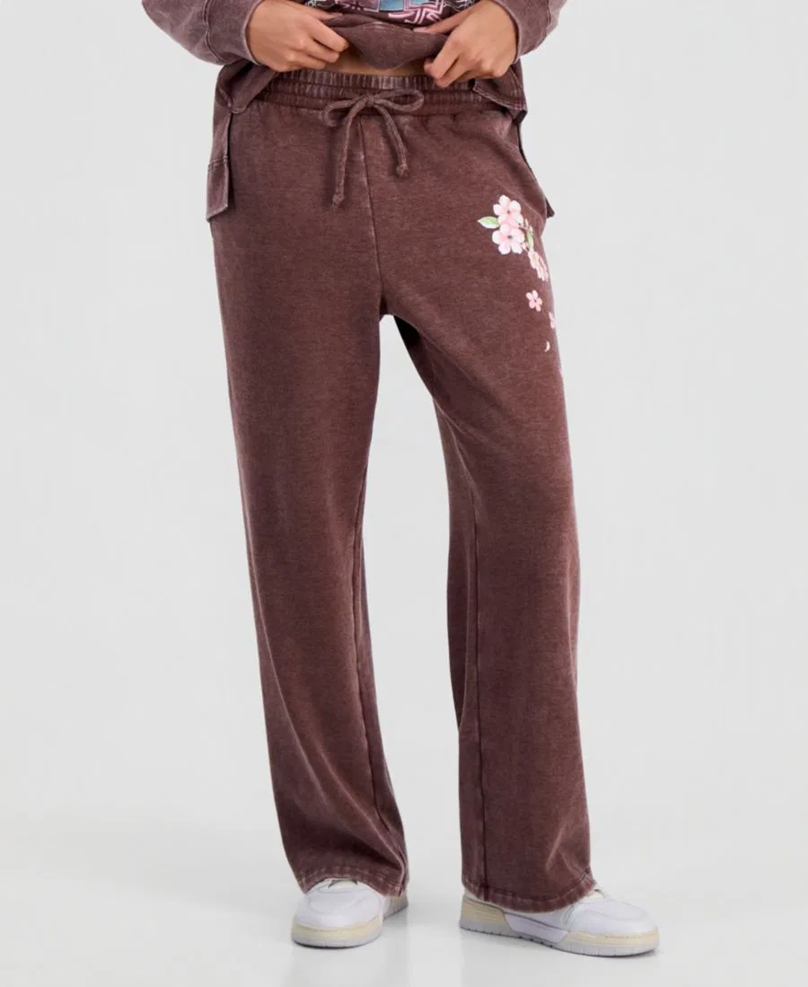 Спортивные брюки из флиса с принтом Tokyo Flower Rebellious One, Shaved Chocolate — фото 4