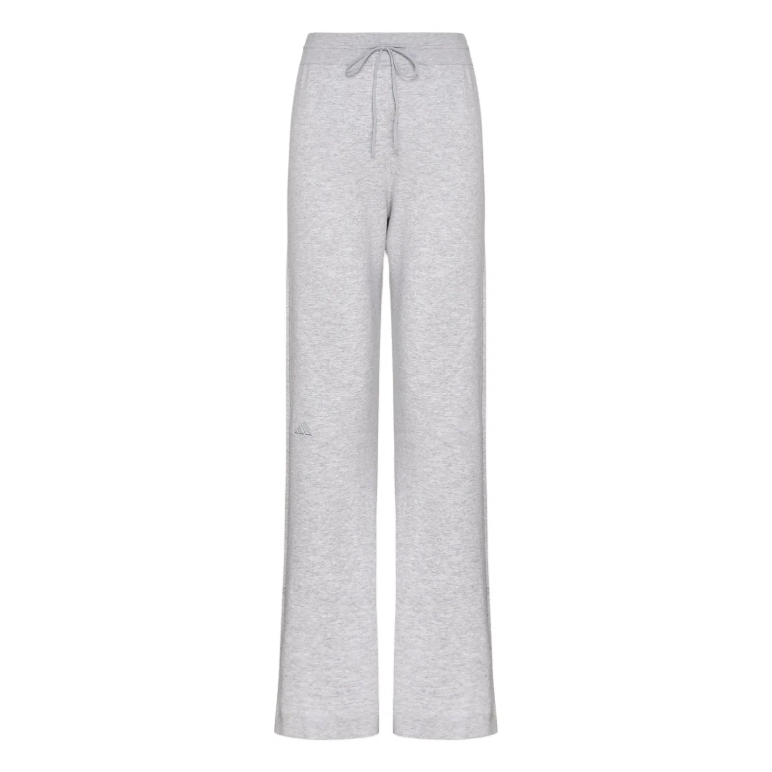 Женские трикотажные спортивные штаны с клешем Light Heather Gray Adidas