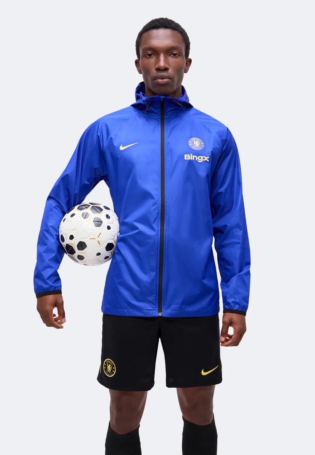 Cfc - ветровка Nike Performance, Bright Blue/Midwest Gold-Coloured — фото 4