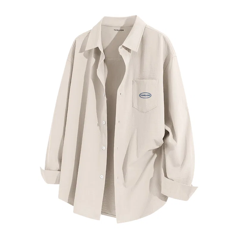 Детская рубашка с длинным рукавом Tonlion, Light Beige