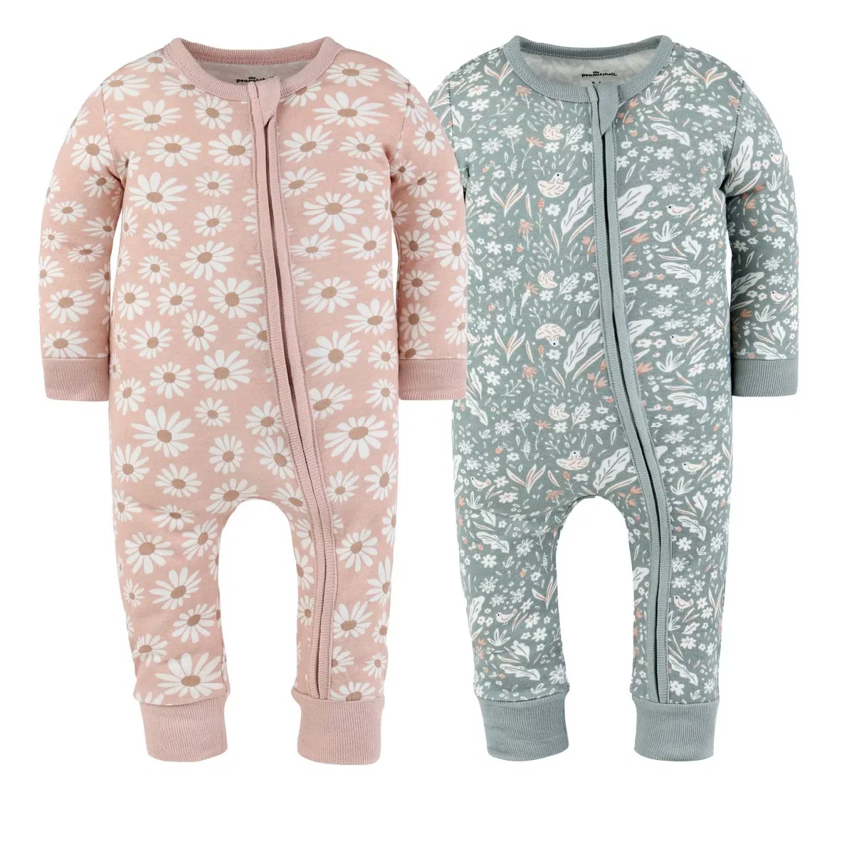 Пижама без стоп с принтом Boho Meadow The Peanutshell