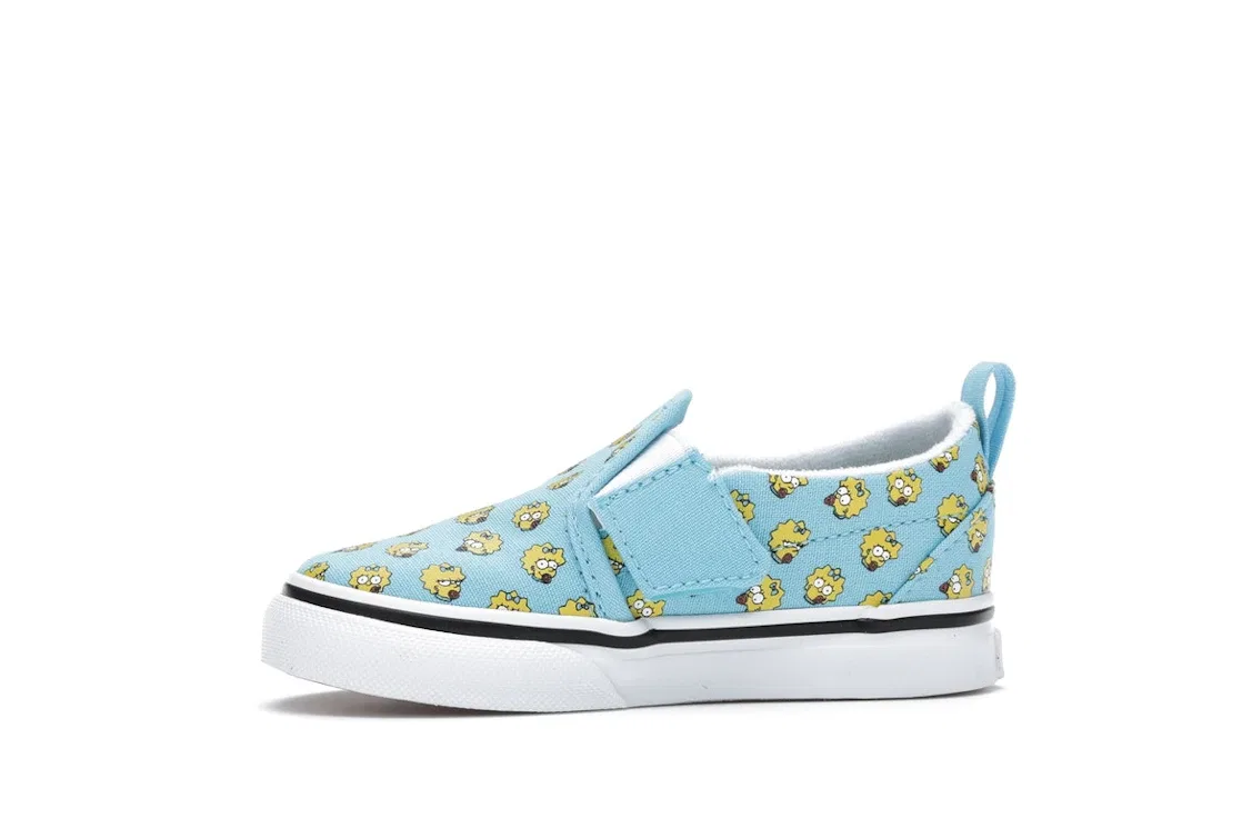 Детские кеды Slip-On V The Simpsons Maggie Vans, Blue/White — фото 3