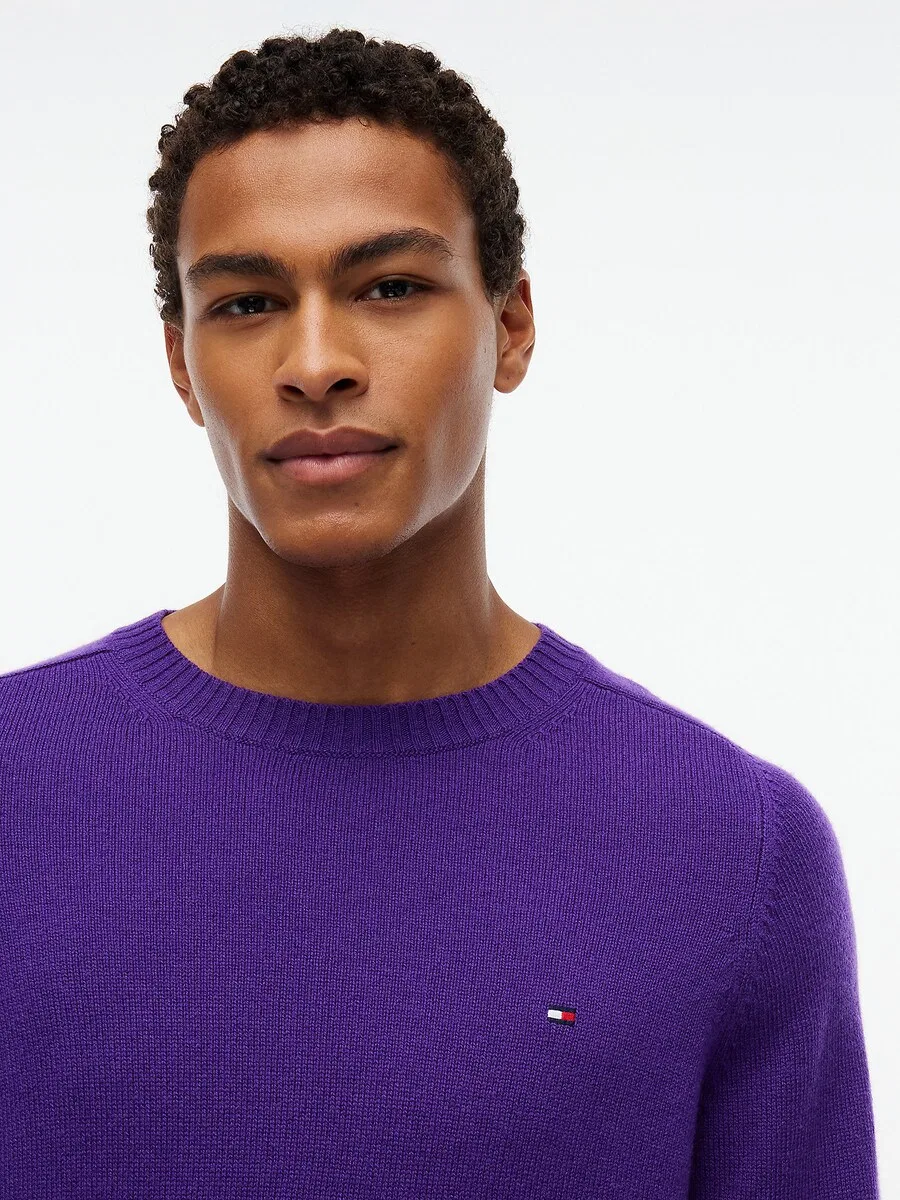 Свитер TOMMY HILFIGER фиолетового цвета — фото 3