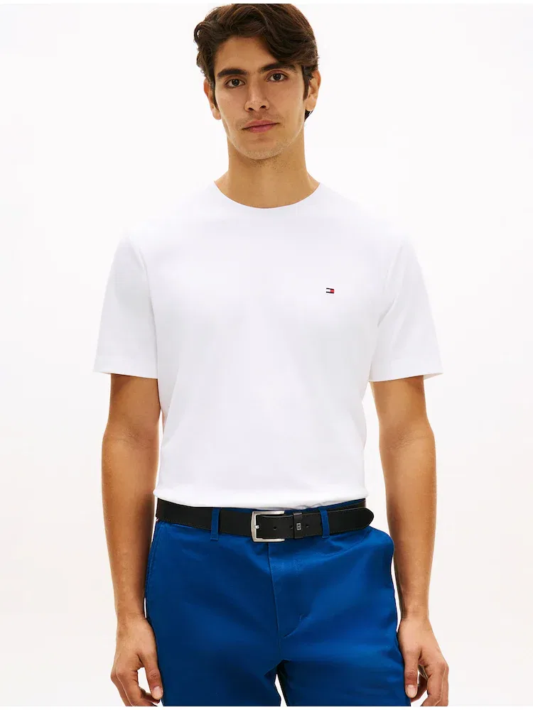 Футболка с коротким рукавом Interlock TOMMY HILFIGER, White