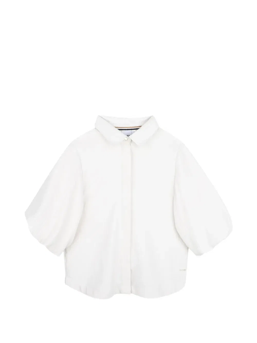 Рубашка с объемными рукавами Boss Kidswear, белый