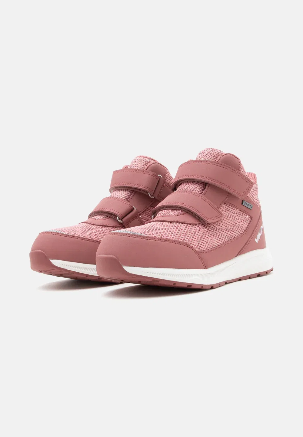 Эластичные кроссовки с блестящей мембраной Gore-Tex - высокие кроссовки Viking, Pink — фото 2