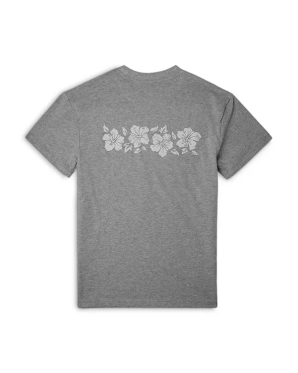 Детская футболка для мальчиков с принтом Drip Hibiscus Tee The Drip Shop, серый — фото 3
