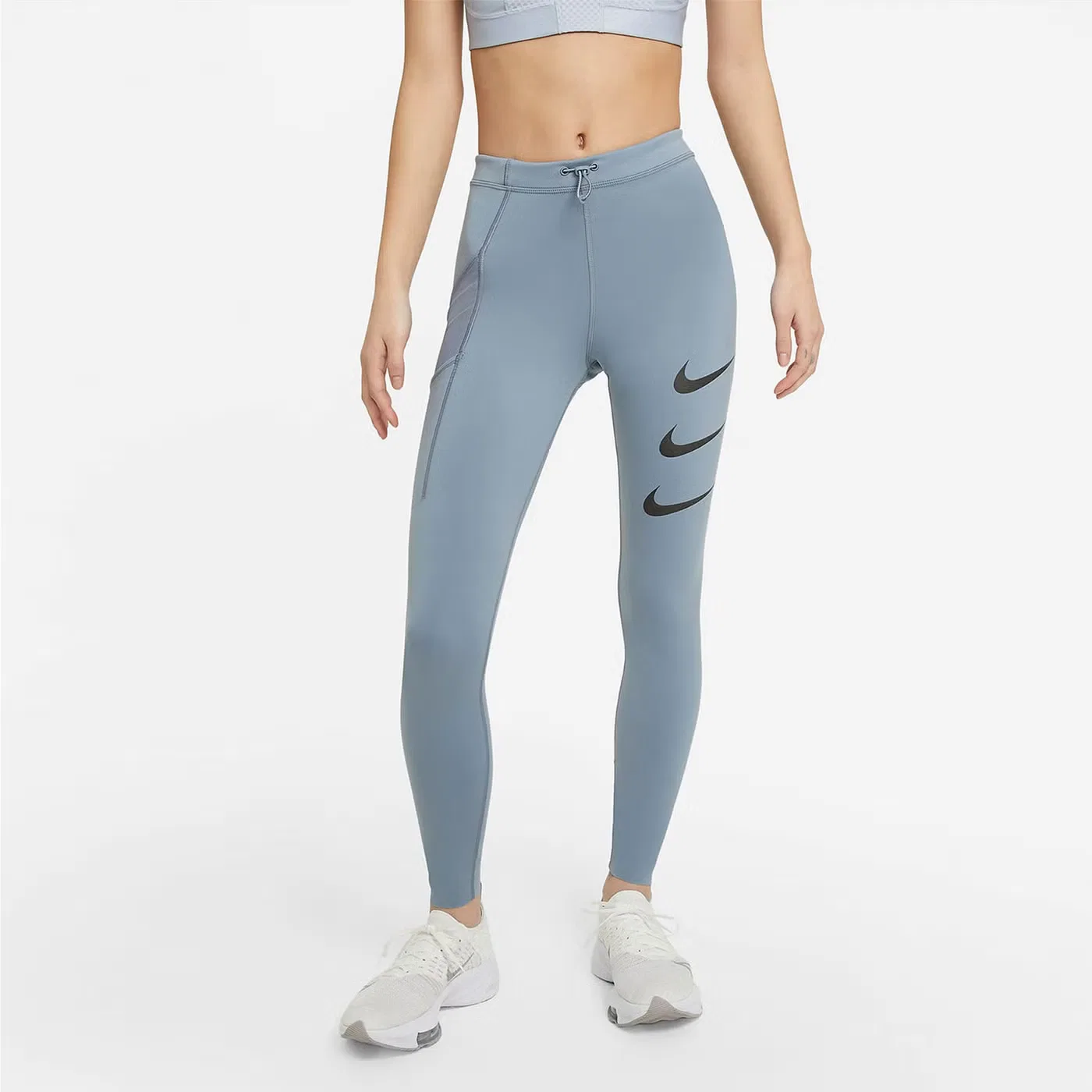 Леггинсы с принтом Epic Luxe Run Division Nike, серый — фото 3