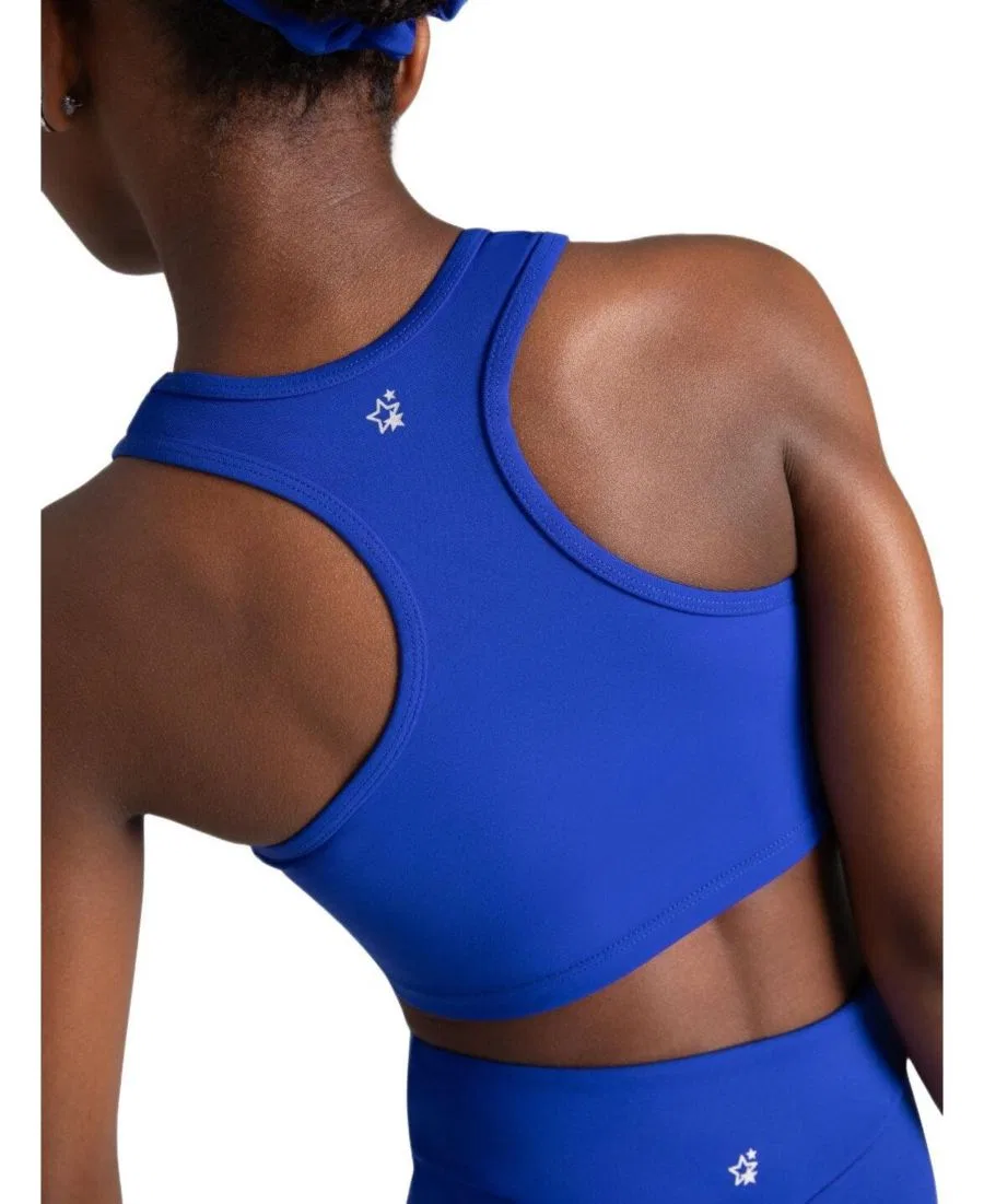 Топ с ракушкой и металлическим принтом Future Star Cosmic Capezio, Royal Blue — фото 3