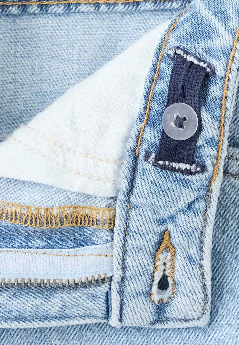 Детская юбка А-силуэта Mango Kids, Light Blue — фото 3