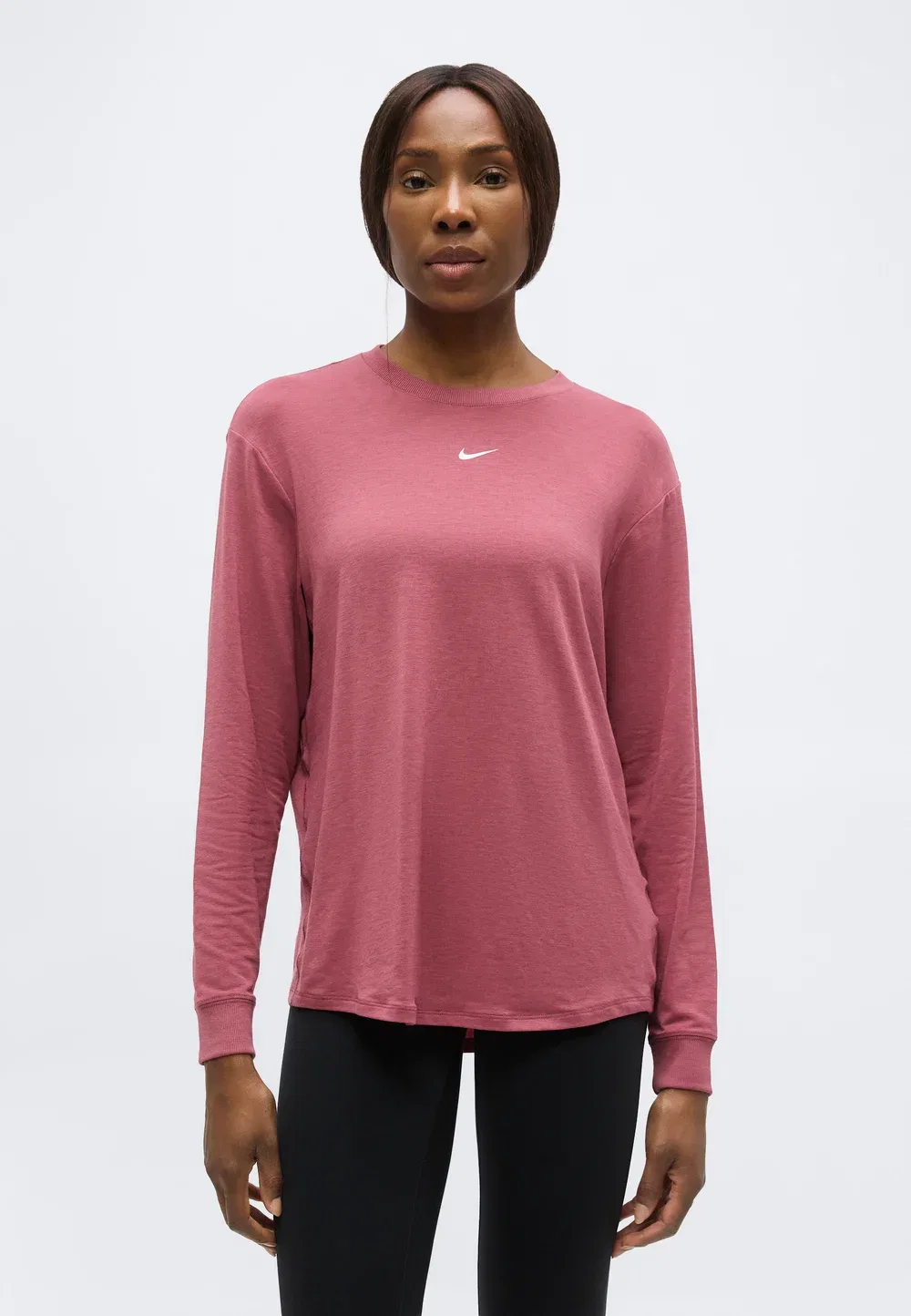 Один удобный топ с длинными рукавами Nike Performance, Pink Smoke/White