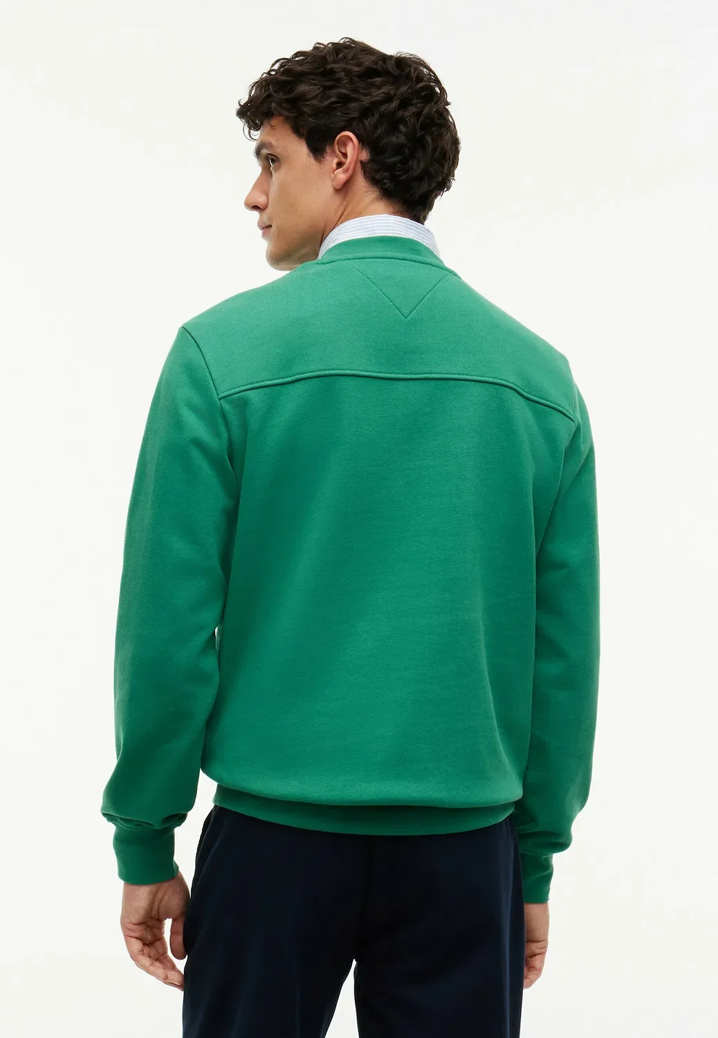 Свободная толстовка с вышивкой логотипа в тон ткани - толстовка Tommy Hilfiger, Alaskan Green — фото 3