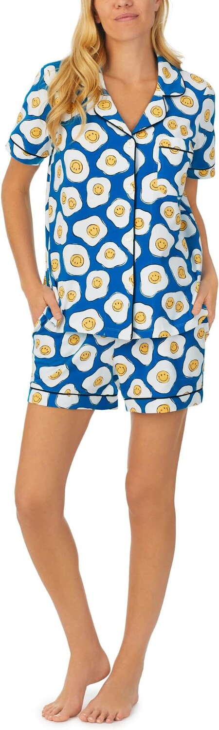 

Пижамный комплект Bedhead PJs Zappos Print Lab: Sunny Side Up Short Sleeve Shorty Set, цвет Sunny Side Up