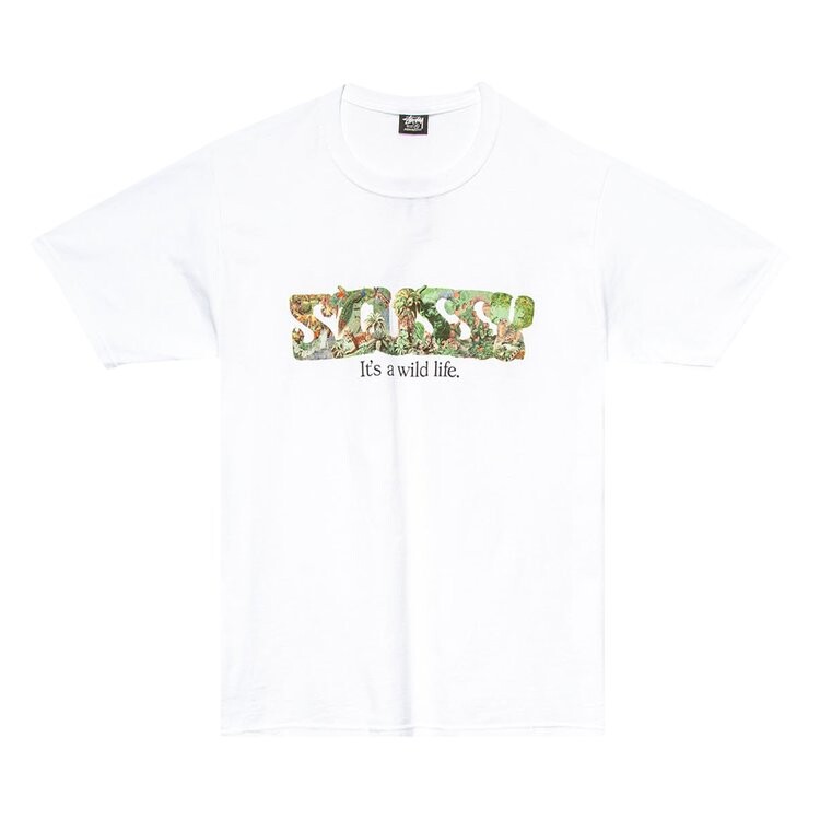 

Футболка Stussy It's A Wild Life Tee 'White', белый
