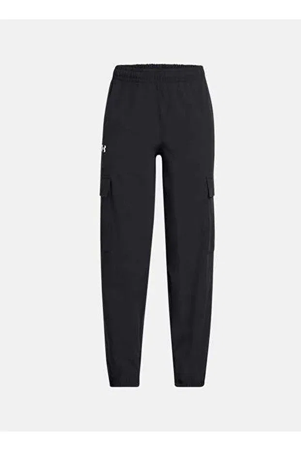 Детские спортивные штаны для девочек с эластичным манжетом Rival Woven Cargo Pa Under Armour, Black