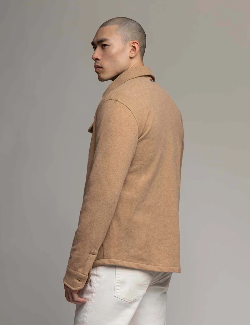 Куртка U.S. Polo Assn White Label French Terry, коричневый — фото 4