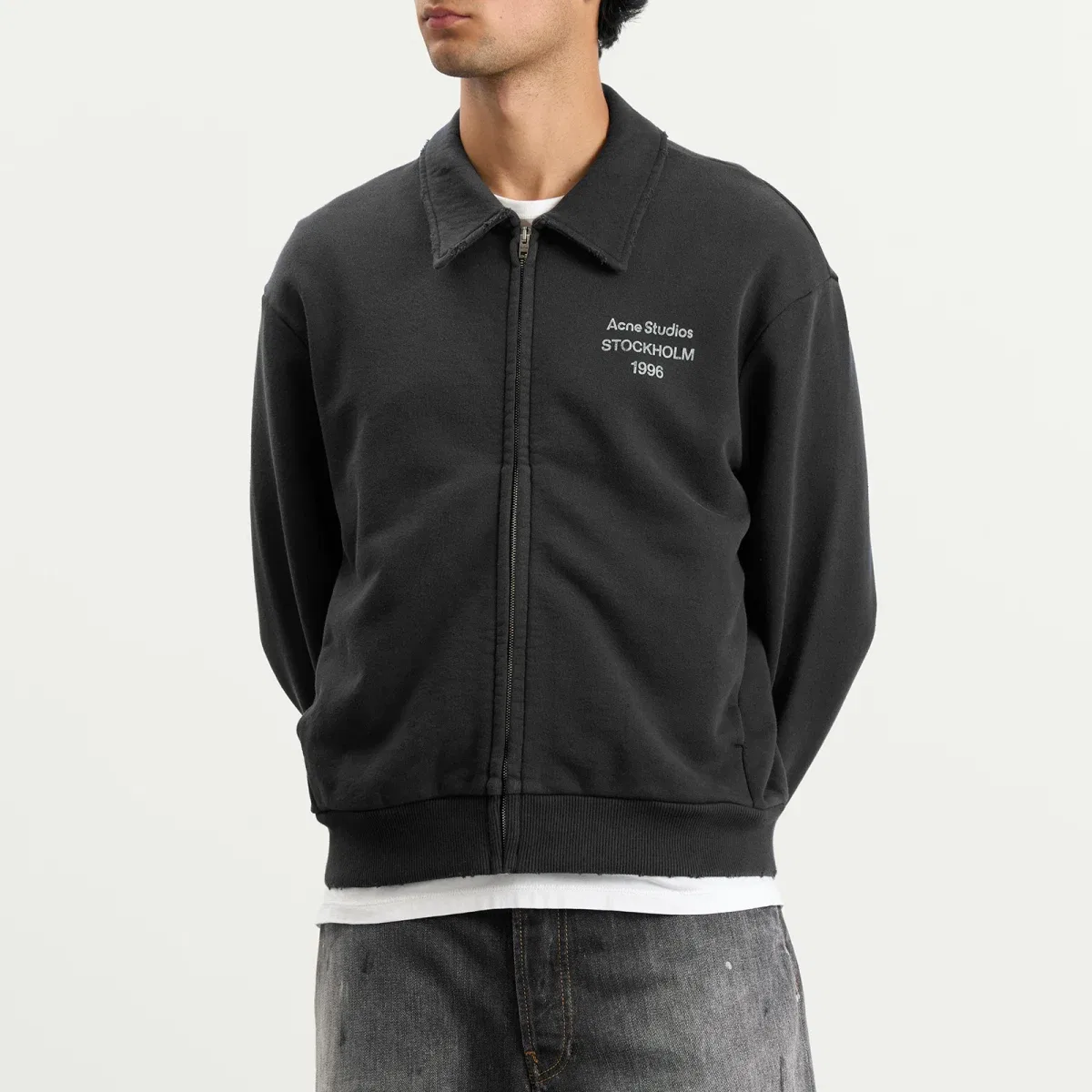 Кардиган на молнии Fokot u zip 1996 Acne Studios, Faded Black — фото 2