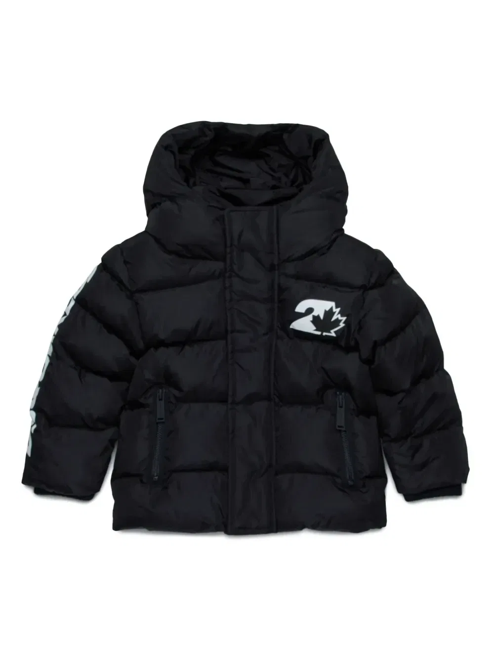 Пальто с логотипом Dsquared2 Kids, черный