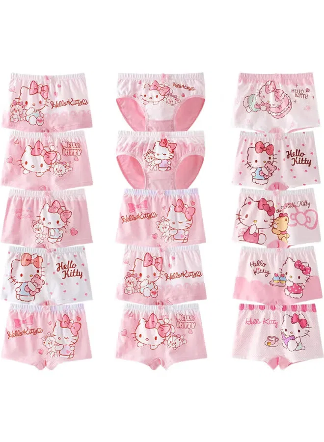 Трусы детские с цветочным принтом 5-pack Hello Kitty, разноцветный — фото 2