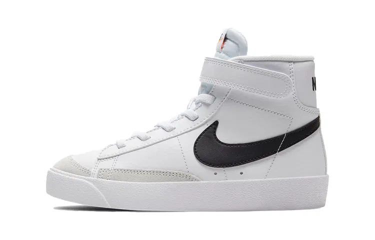 Детские кроссовки для скейтбординга с высоким верхом Blazer 77 Mid Nike, Black/White