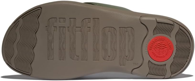 Мужские сандалии FitFlop F-Mode Go All Black с перепонкой между пальцами (IX1-090), Safari Green — фото 4