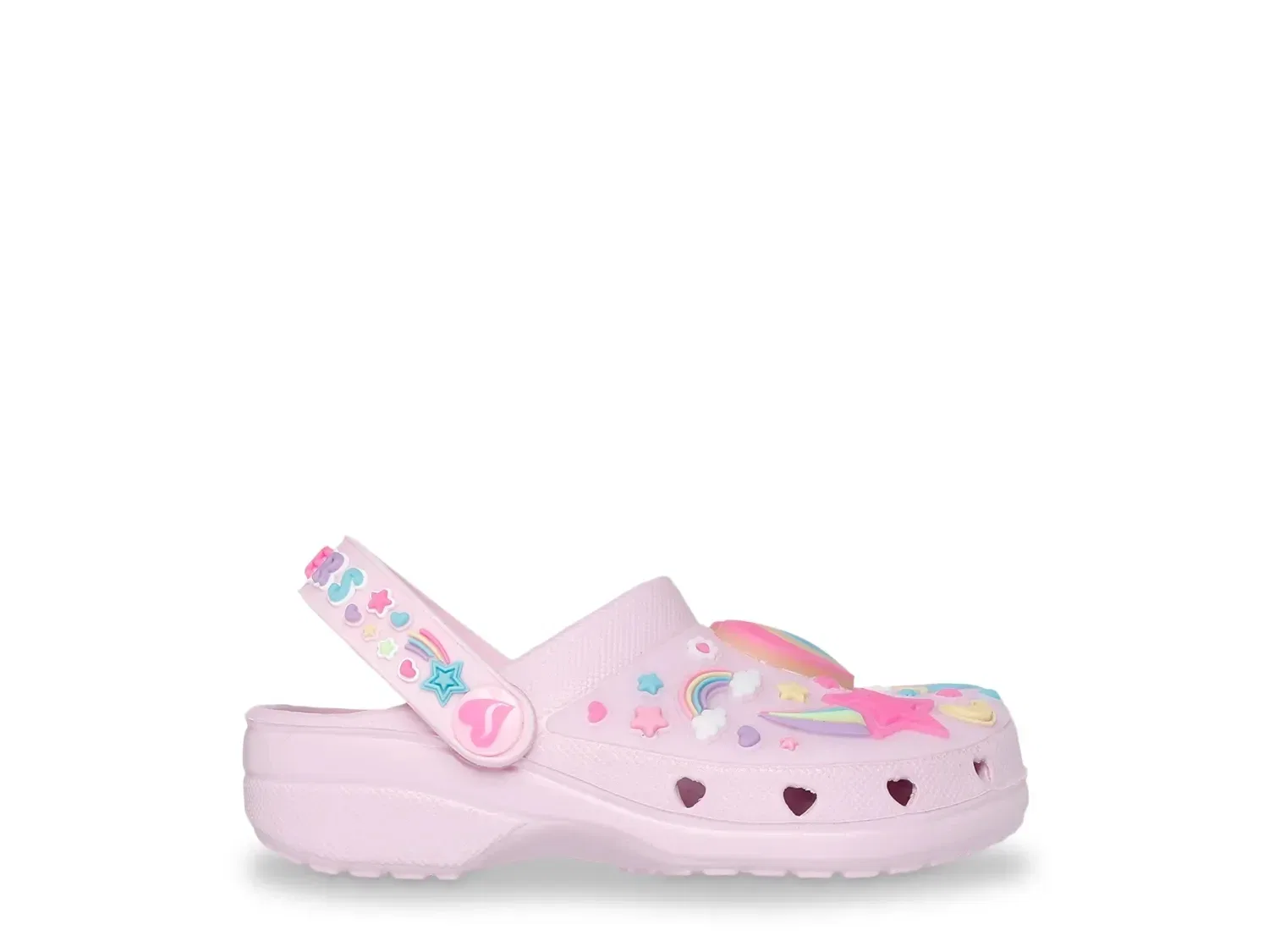 Клоги Foamies Heart Charmer Girly Land со светодиодами, Skechers, светло-розовый — фото 2