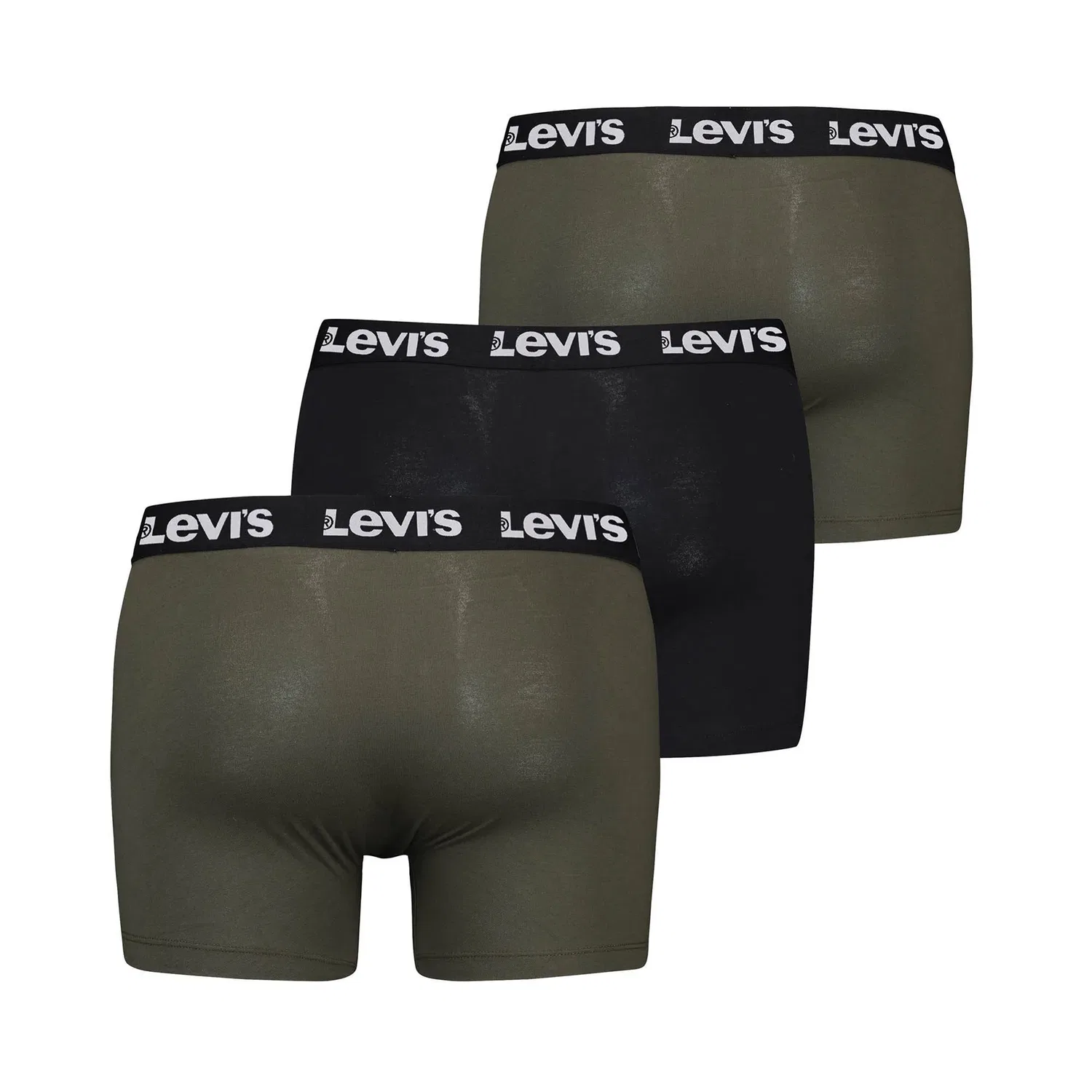 Мужские боксеры 3er Pack Levi's, Black/Grun — фото 2