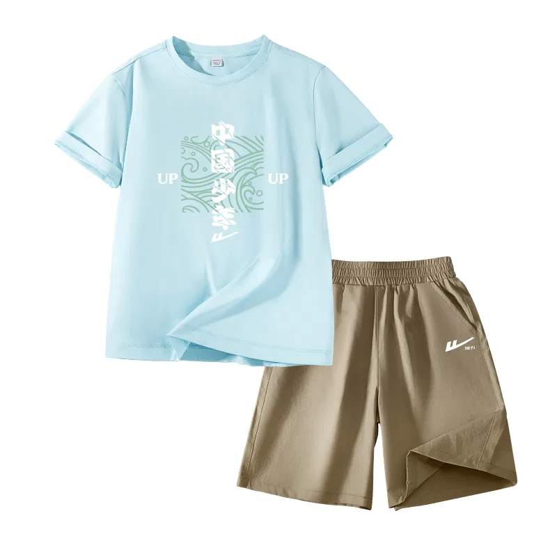 Детский спортивный комплект с принтом China Youth Khaki Silicone Huili White K WARRIOR