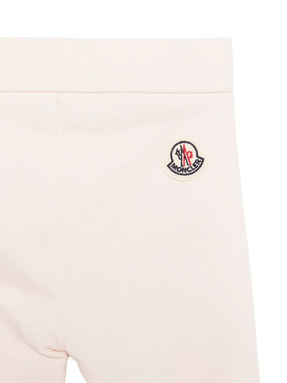 Спортивный костюм на молнии с нашивкой-логотипом Moncler Enfant, розовый — фото 3