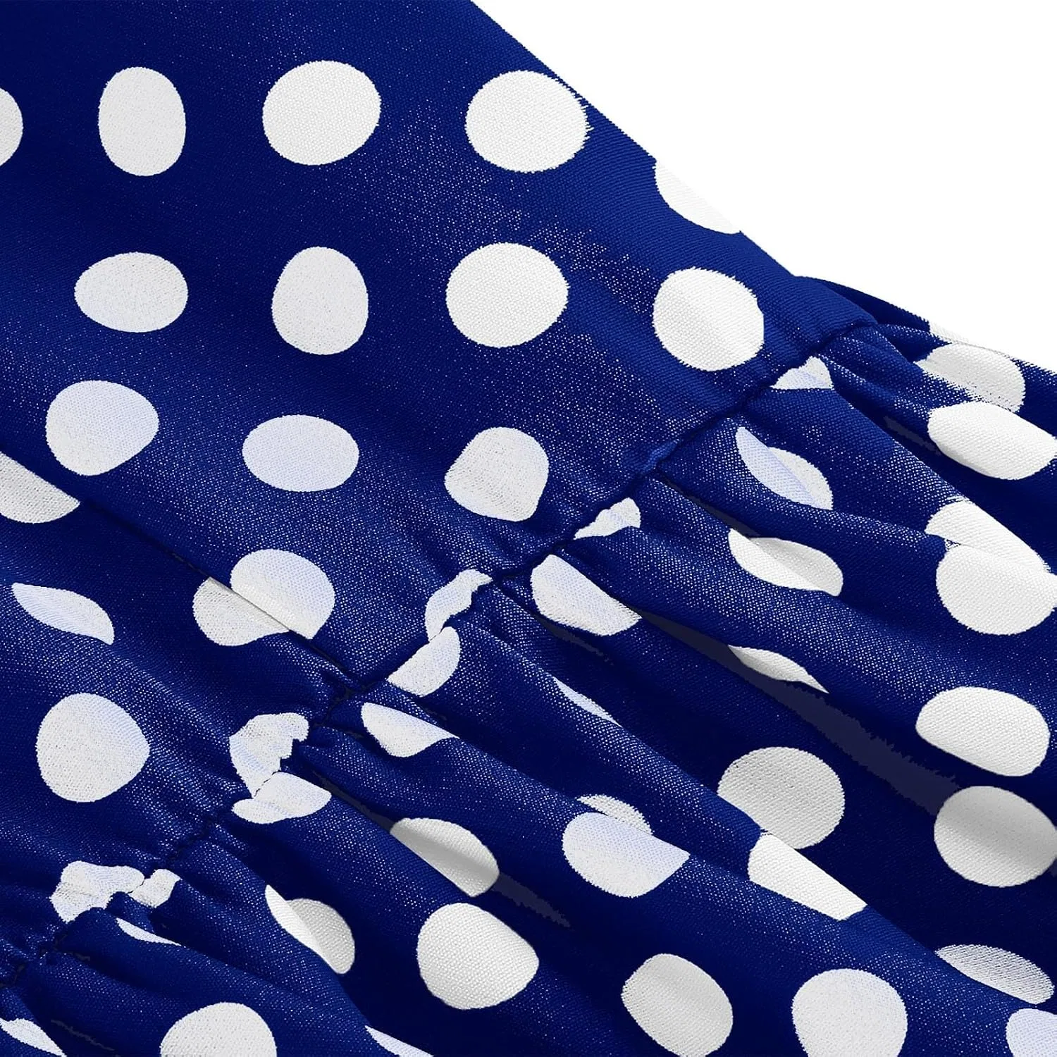 Женское повседневное платье в горошек Polka Dot, Blue — фото 4
