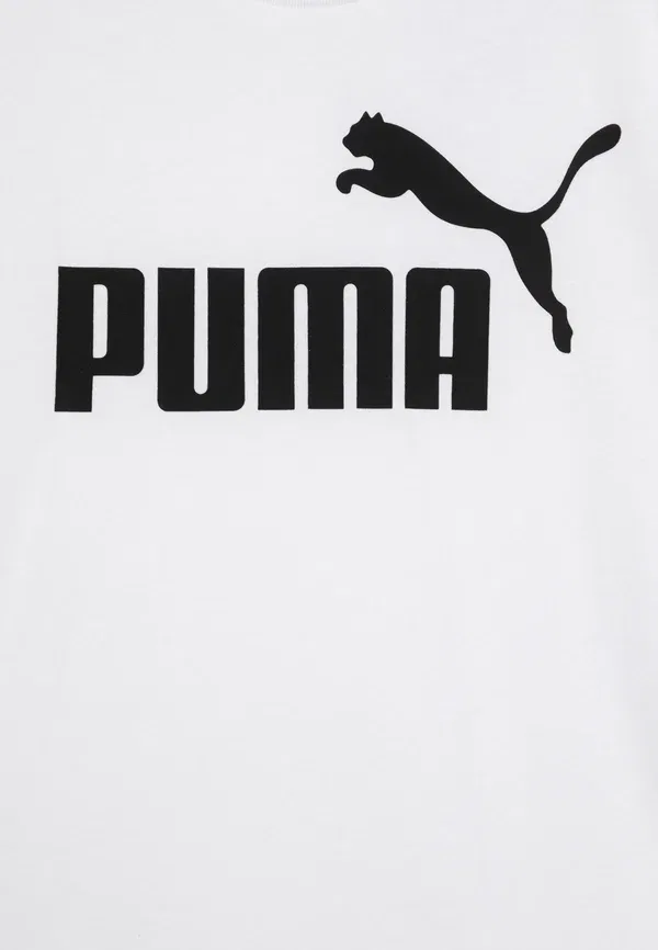 Футболка хлопковая Logo tee unisex Puma, white, белый — фото 3