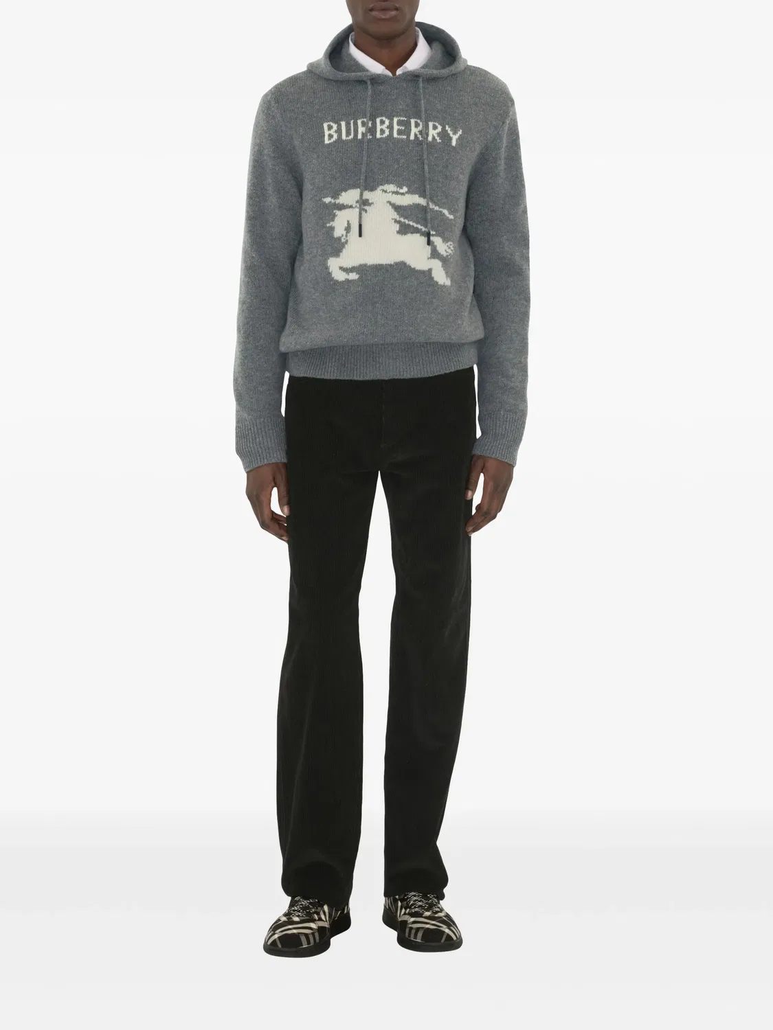 Burberry Худи EKD серый — фото 2