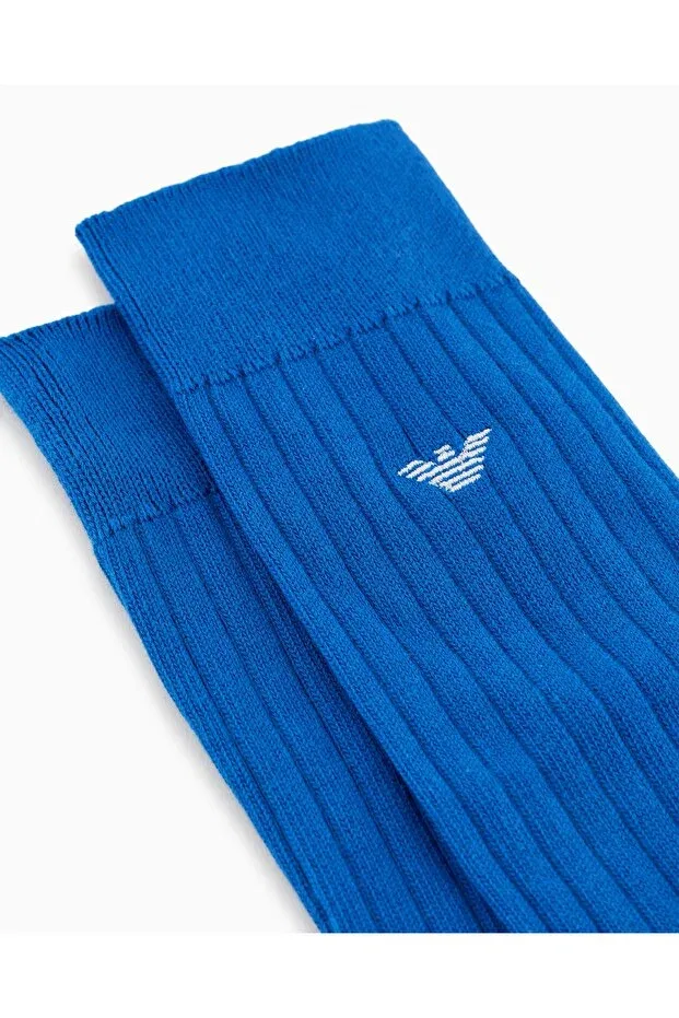 Женские носки с длинным голенищем Emporio Armani, Blue — фото 2