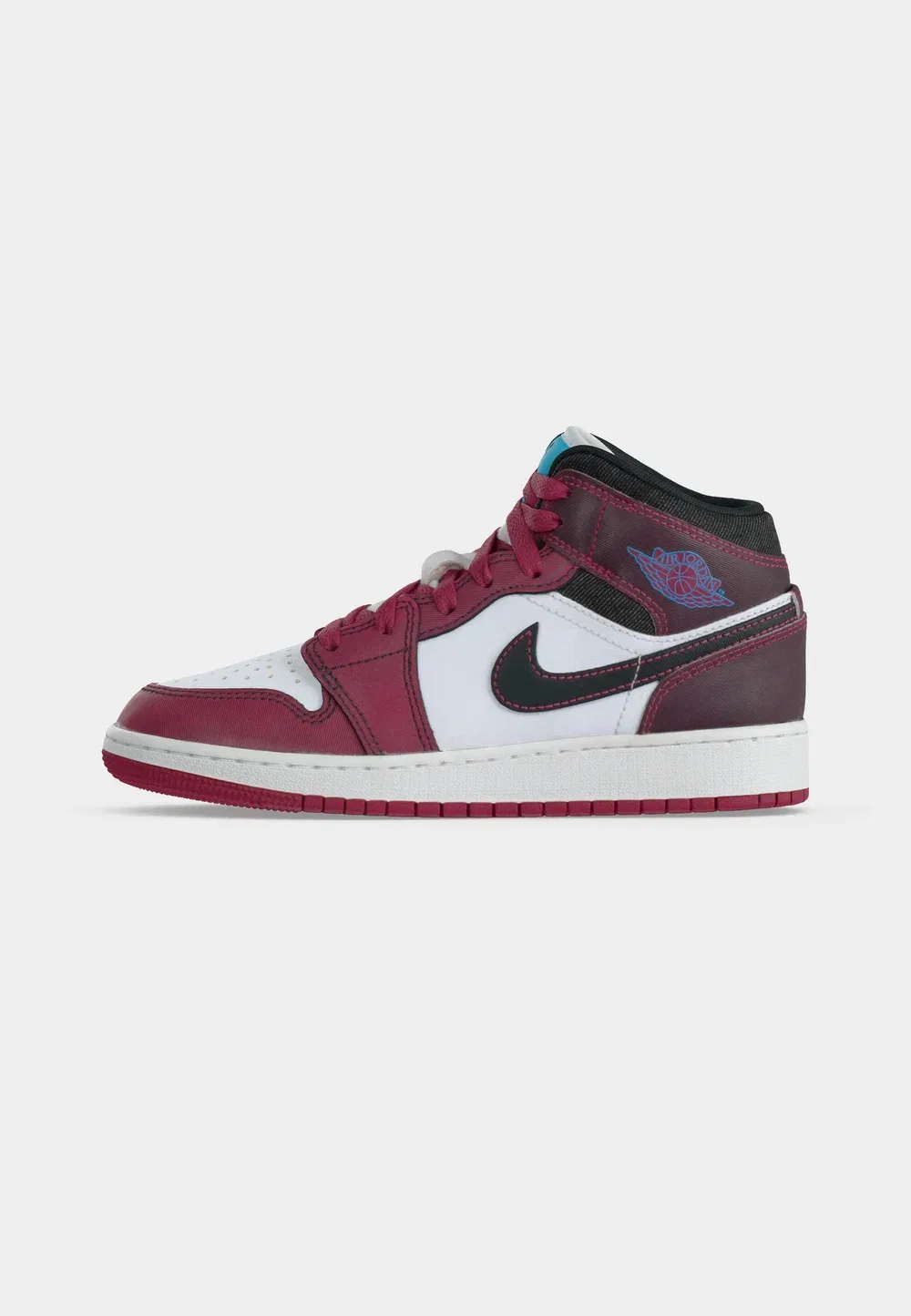 Air 1 mid se унисекс - высокие кроссовки Jordan, Sweet Beet/Desert Pink/Off Noir/White/Baltic Blue/Chalk — фото 2
