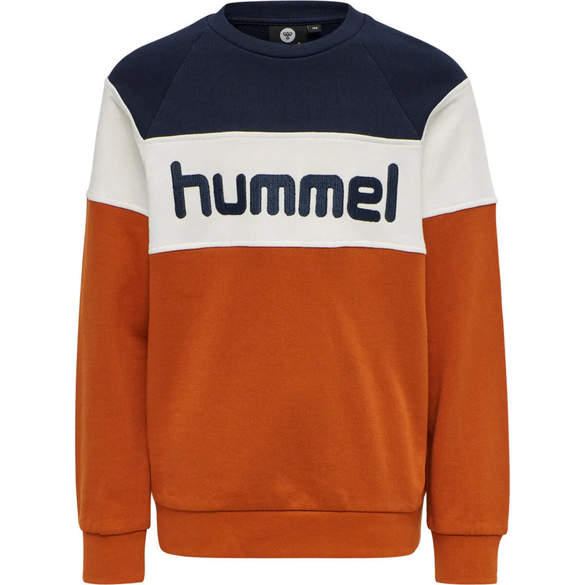 Детский свитшот с длинным рукавом Claes Sweatshirt Hummel, Braun Navyblau — фото 3