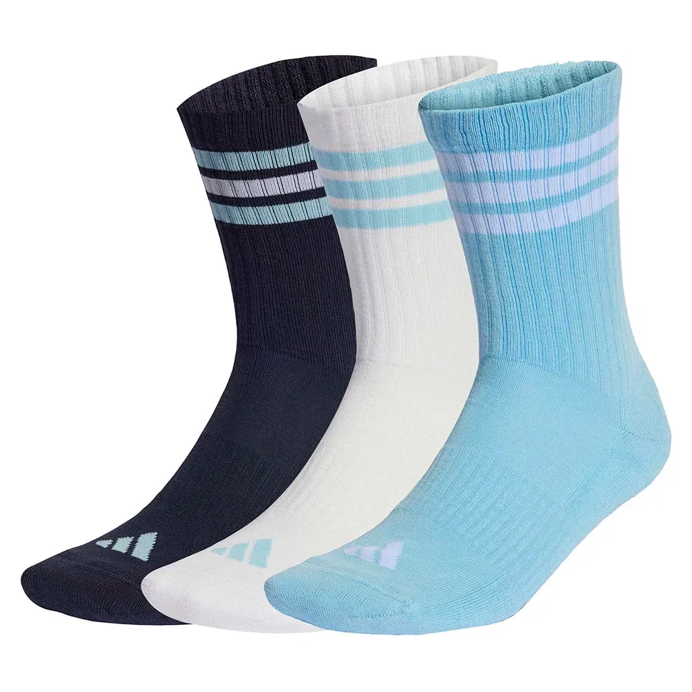 Носки спортивные Adidas 3 Stripes Cushioned Sportswear 3 пары, белый