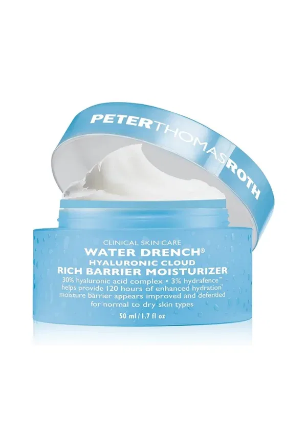 Увлажняющий крем для лица и тела Water drench hyaluronic cloud rich barrier moisturizer Peter Thomas Roth, Multi Coloured, 50 мл, мультиколор