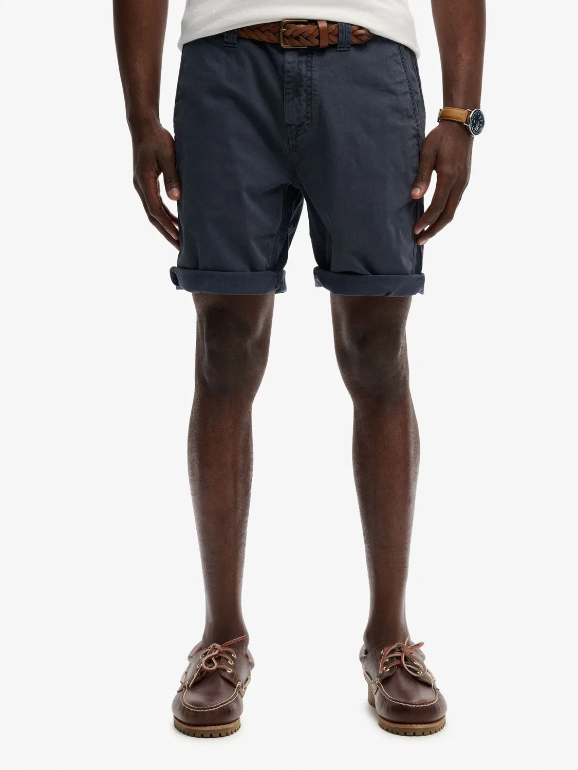 Шорты чинос прямого кроя Utility Chino Shorts Superdry, синий