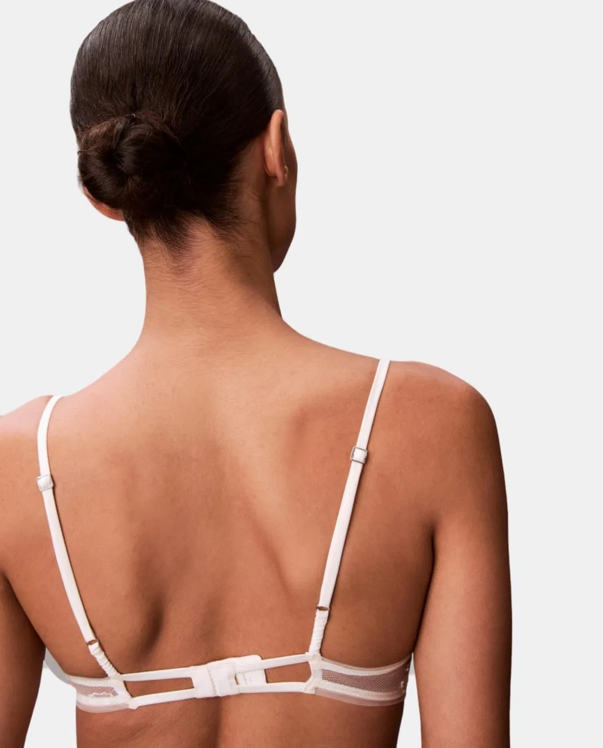 Женский бюстгальтер-балконет с косточками Calvin Klein, Blanco — фото 3