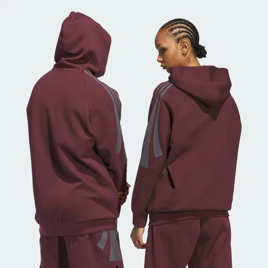 Худи баскетбольное с капюшоном Performance adidas Basketball Spacer, Aurora — фото 4
