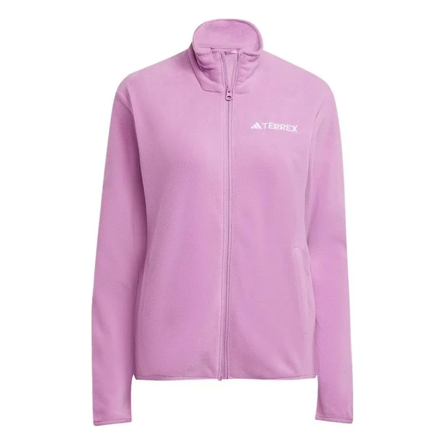 Женская куртка из флиса с высоким воротником adidas W mt Ess Fz Fl, Фиолетовый