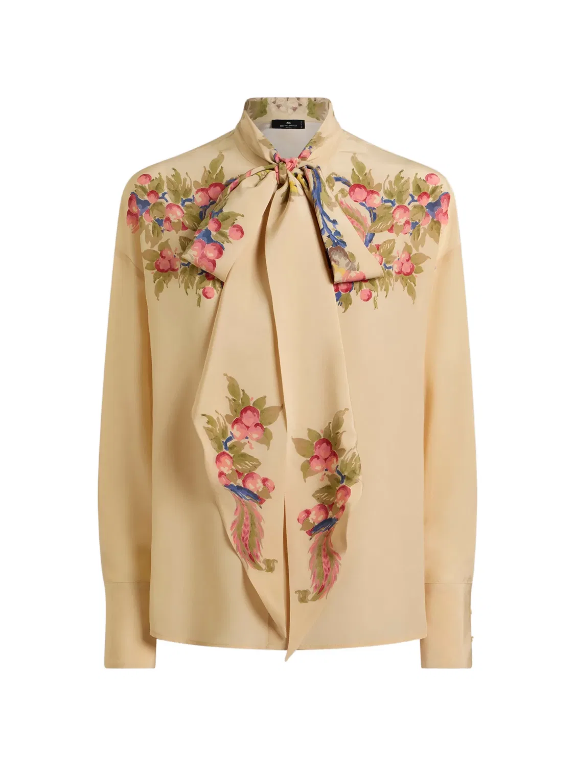 Рубашка с шелковым шарфом ETRO, нейтральные