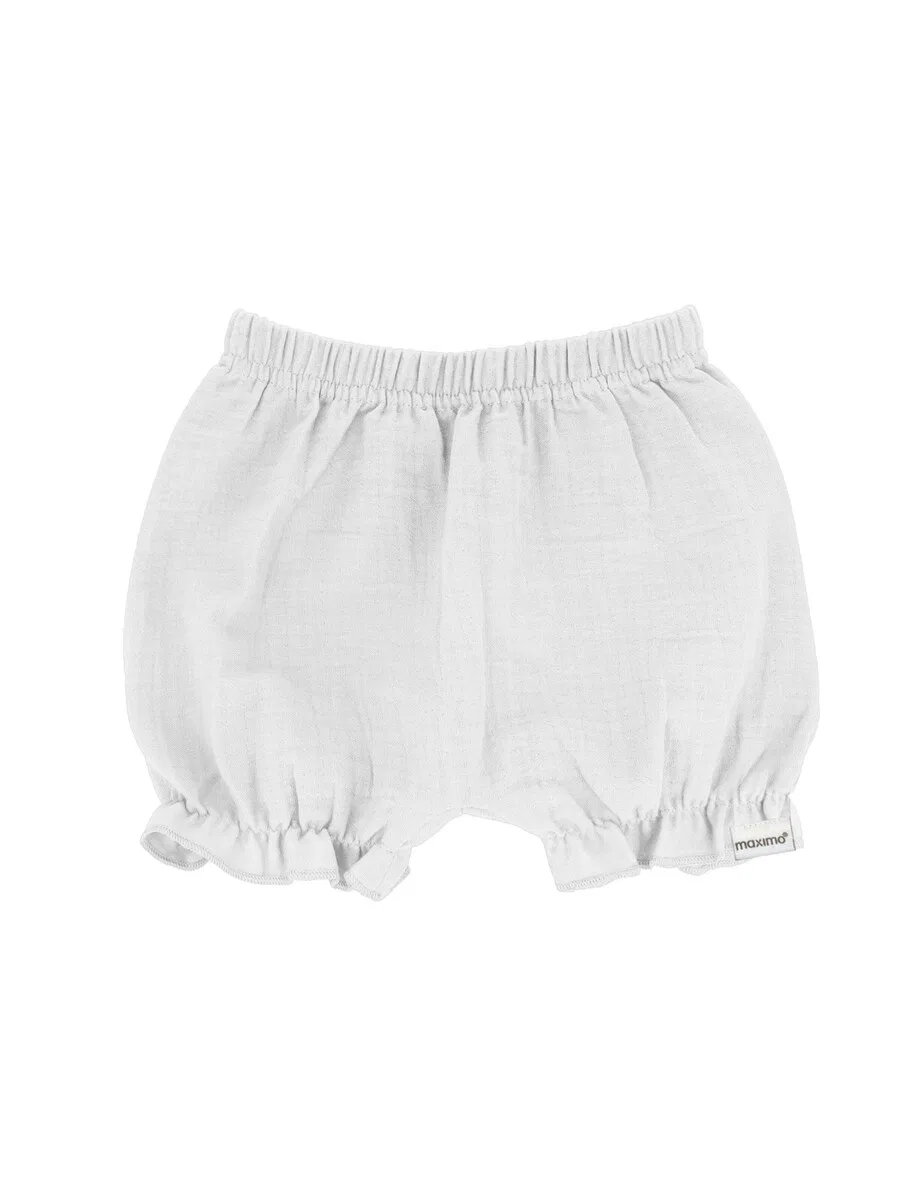 Брюки MAXIMO Regular Pants 'GOTS BABY GIRL-Pumphose Musselinstoff' белого цвета