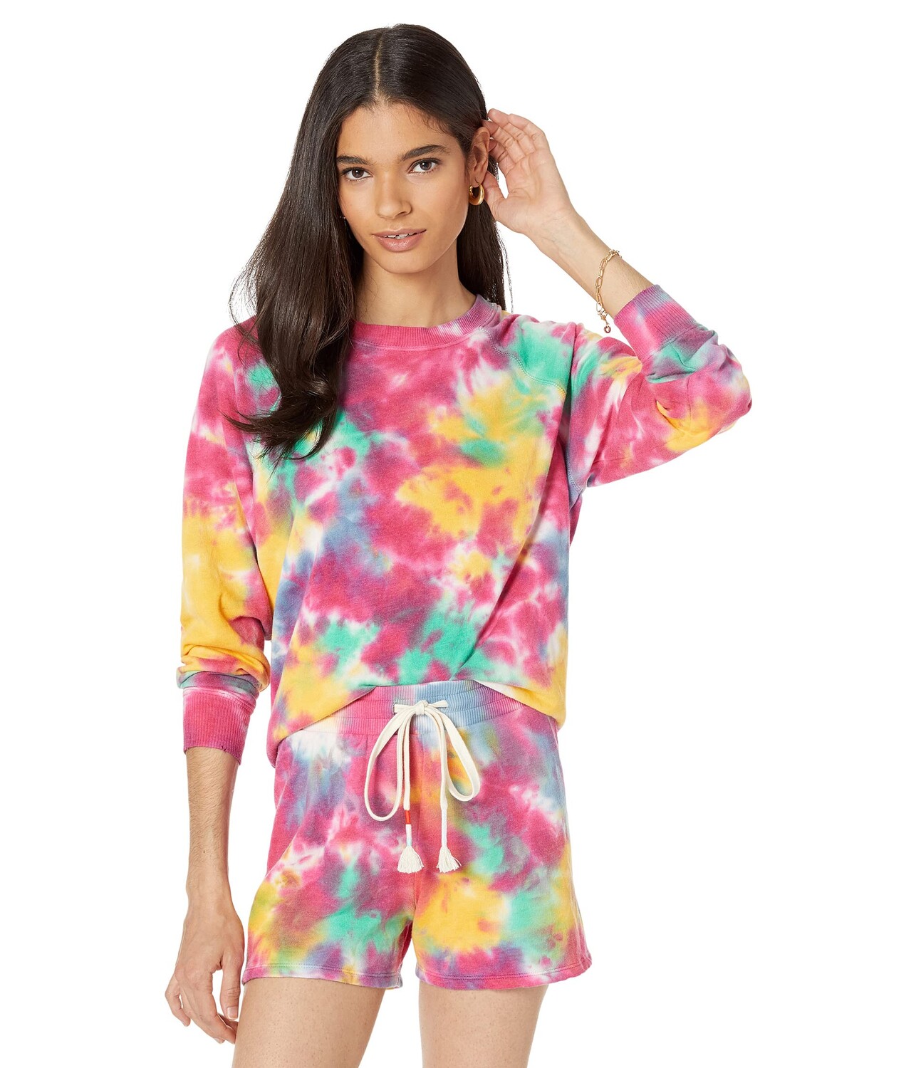 

Толстовка Wildfox, Colorbomb Tye-Dye Sommers Sweatshirt, Коричневый, Толстовка Wildfox, Colorbomb Tye-Dye Sommers Sweatshirt