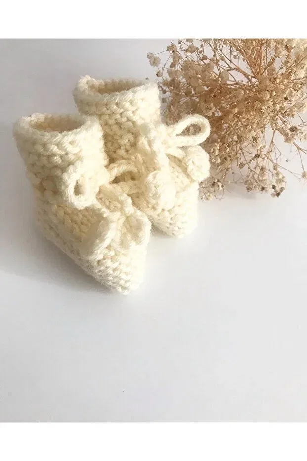Детские пинетки трикотажные Tubbybabyandkids, Beige