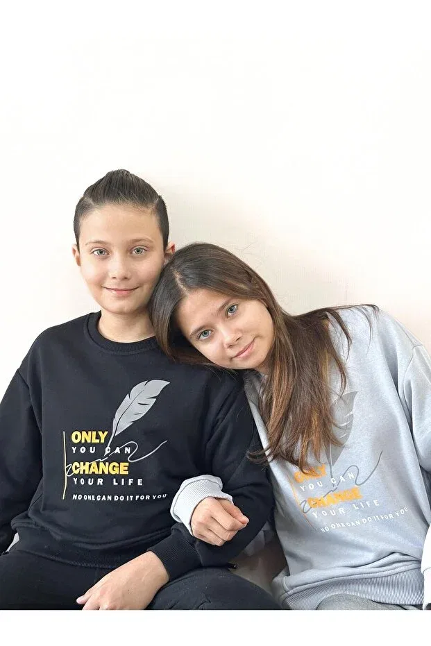 Детские свитшот для мальчиков с принтом Crew neck printed sweat Miababy, Black — фото 4