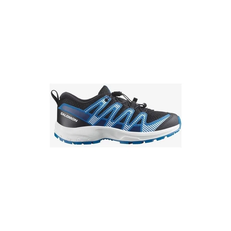 Детские кроссовки для outdoor с длинным шнурком Salomon Xa Pro V8 J, Черный