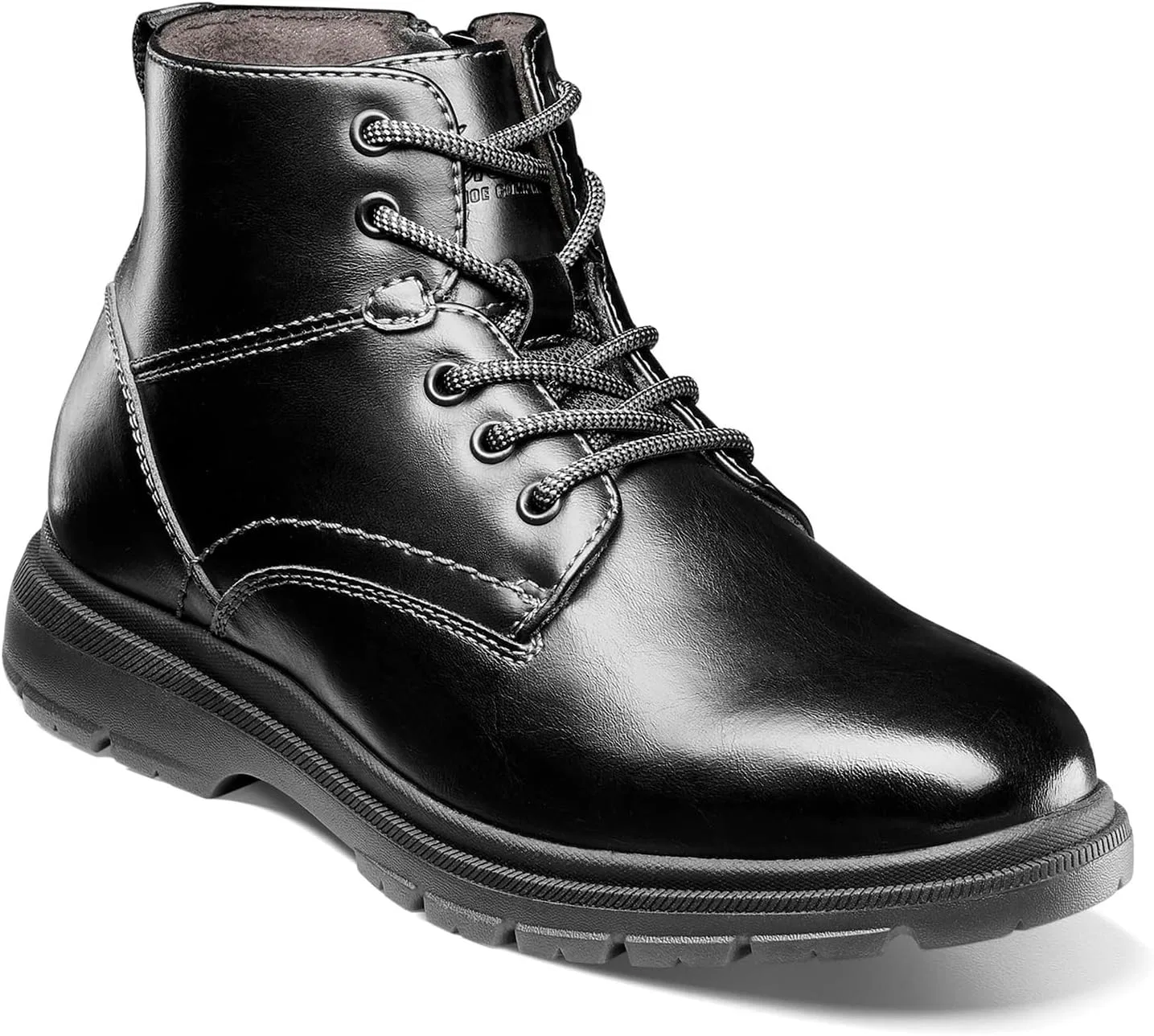 Детские ботинки на шнуровке с гладким мысом Lookout Jr. Florsheim, Black